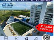 SE ARRIENDA APARTAMENTO AMOBLADO EN ZONA NORTE DE MONTERIA