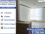 Se arrienda apartamento conjunto solemio