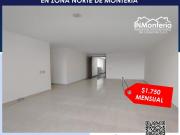 SE ARRIENDA APARTAMENTO EN ZONA NORTE DE MONTERIA