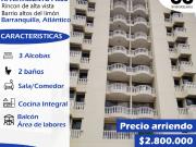 Se arrienda apartamento Rincon de alta vista / barrio...