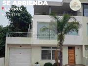 SE ARRIENDA CASA AMOBLADA EN EXCLUSIVO CONDOMINIO, LA CRUZ