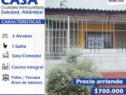 Se arrienda casa Ciudadela metropolitana Soledad