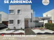 SE ARRIENDA! CASA EN CONDOMINIO LOMAS DE LA CRUZ, LA CRUZ