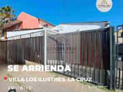 SE ARRIENDA CASA EN VILLA LOS ILUSTRES, LA CRUZ