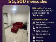 SE RENTA DEPARTAMENTO AMUEBLADO