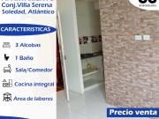 se vende apartamento conjunto villa serena Soledad