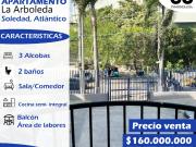 Se vende Apartamento La Arboleda Soledad