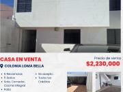Se vende bonita casa en arboledas de Loma Bella, cerca...