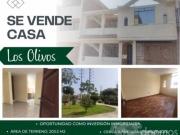 SE VENDE CASA FRENTE A PARQUE EN LOS OLIVOS