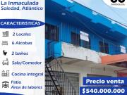 Se vende casa+ locales / Barrio la inmaculada