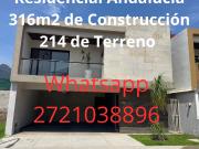 SE VENDE CASA RESIDENCIAL ANDALUCÍA COL JUÁREZ ORIZABA...