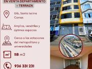 SE VENDE DEPA MAS TERRAZA EN SANTA ISOLINA COMAS