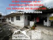 SE VENDE TERRENO 148 m² CON CONSTRUCCIÓN EN DESUSO COL...