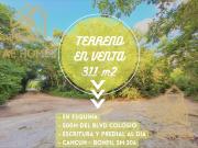 SE VENDE TERRENO EN CANCUN CERCA A BLVD COLOSIO...