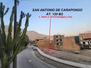 SE VENDE TERRENO EN SAN ANTONIO DE CARAPONGO