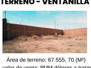 SE VENDE TERRENO EN VENTANILLA