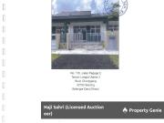 Sebuah rumah teres belum diduduki. untuk dilelong di...