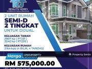 SEMI D 2 TINGKAT DESIGN MODERN DI PADANG...