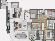 Deslumbrante apartamento tipo para venda em Chácara...