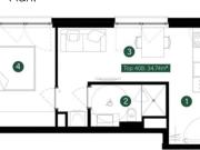 Single Hit auch für Paare geeignet Moderne 2 Zimmer Wohnung