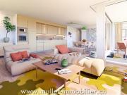 Siviriez, 4,5 neu mit Balkon und Erker baufertig