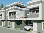 Sobrado novo com terraço, 134 m² no bairro Cajuru