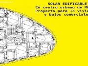 SOLAR EDIFICABLE CON PROYECTO PARA 13 VIVIENDAS. MOAÑA...