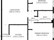 Solid and refreshed 2 bed unit