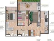 SONETO CASEMIRO Apartamento com 2 Quartos, 69 m² em...