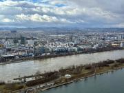 Sonnenuntergang und Stephansdom Blick: 48. Etage DC2...