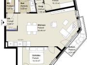 Sonnige 3 Zimmer Wohnung mit zwei Balkonen – Erstbezug...