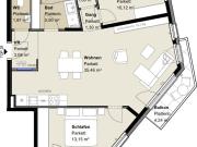 Sonnige 3 Zimmer Wohnung mit zwei Balkonen Erstbezug in...