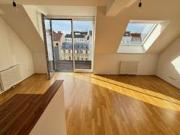 Sonnige Dachmaisonette mit Terrasse & Weitblick in 1100 Wien