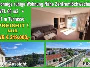 Sonnige ruhige Wohnung mit großer Terrasse Nähe Zentrum...