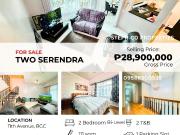 Spacious BGC 2 Bedroom Bi Level at Two Serendra,...