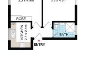 Spacious One Bedroom Apartment in Ultra Central Location