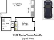 Spacious one bedroon Apartment in the Heart of Teneriffe