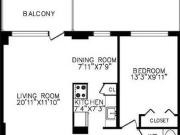 Spacious Renovated One Bedroom