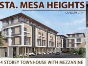 STA.MESA HEIGHTS 4 STOREY TOWNHOUSE WITH MEZZANINE