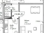 Stadtnahe 2 Raum Wohnung im DG mit Blick auf Großen Garten