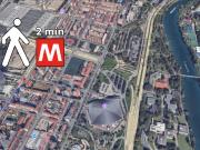 Stanza doppia con bagno privato vicino metro Italia 61