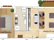 Stanza doppia con balcone comoda per MM2 Udine Stanza doppia con balcone comoda per MM2 Udine