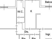 Stanza singola in appartamento con 3 camere da letto