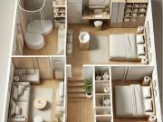 STANZA SINGOLA OSTIA / con balcone