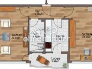 Stilvolle 2 Zimmer Wohnung mit Balkon in Stuttgart am...