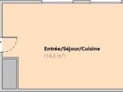 Studio 15 m²