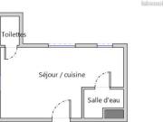 Studio 1 pièce 16 m²