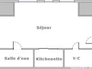 Studio 1 pièce 21 m²