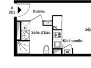 Studio 1 pièce 21 m²