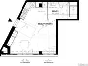 Studio 1 pièce 30 m²